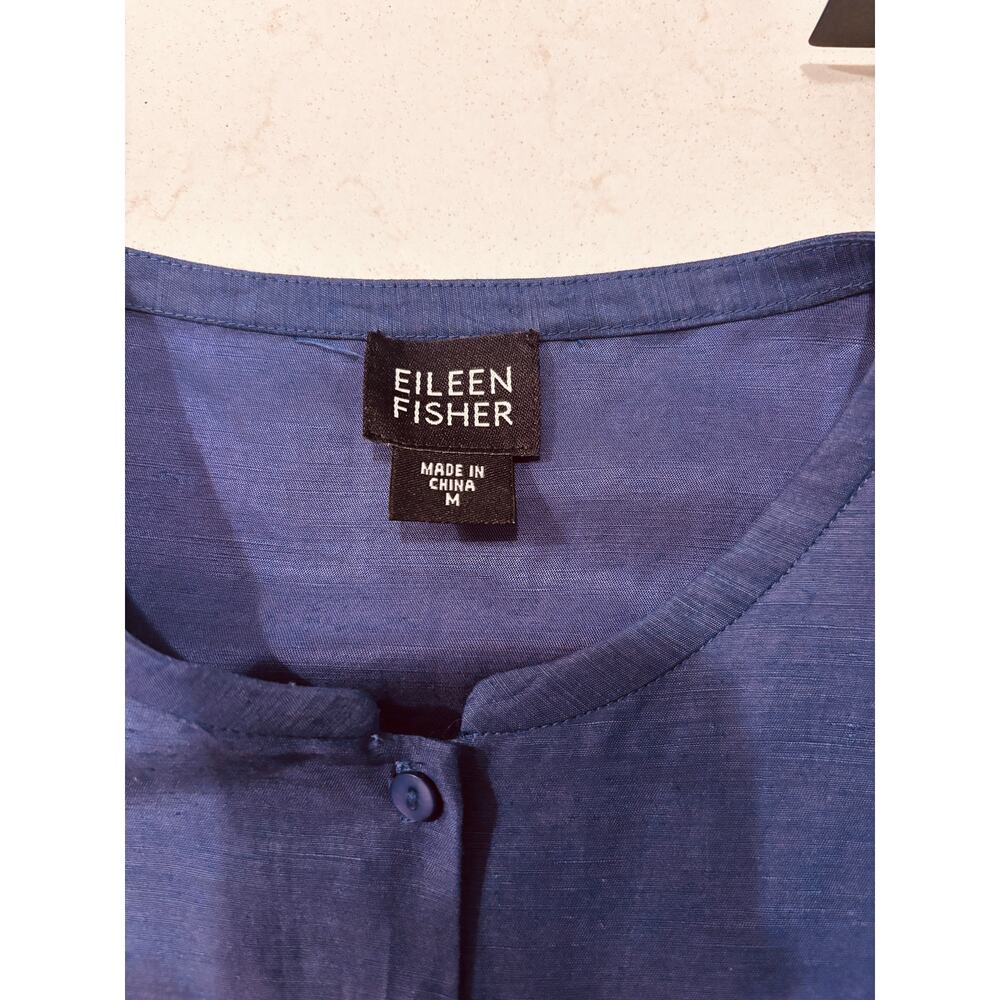 Eileen Fisher - NWOT Women's Silk & Linen Blend Sleeveless Midi Dress Size M - Picture 4 of 8